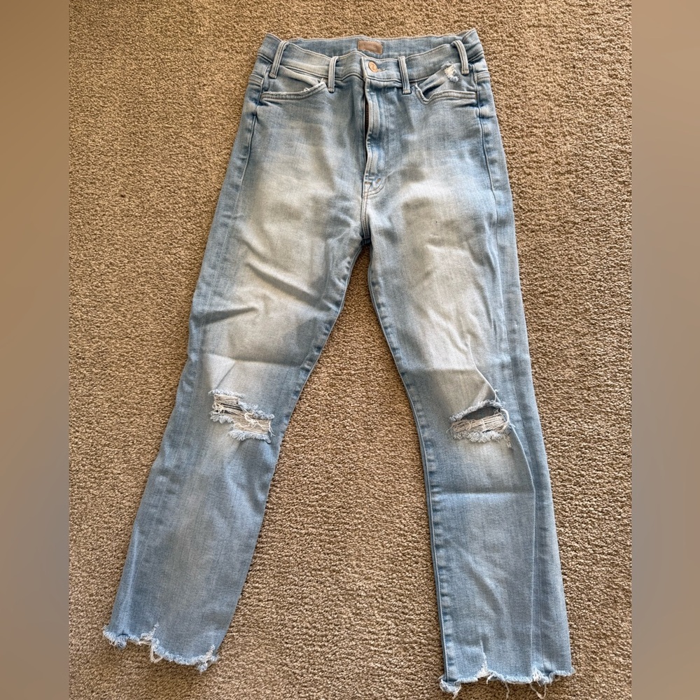 Mother The Hustler ankle chew jeans